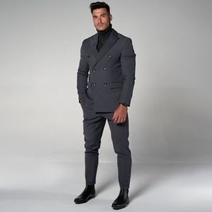 THEAD.  HENRY SUIT  Kostuums  heren Grijs