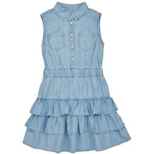 Guess  LYOCELLE SLUB DENIM  Jurken kind Blauw