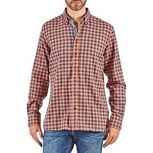 Hackett  SOFT BRIGHT CHECK  overhemden  heren Oranje