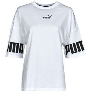 Puma  PUMA POWER COLORBLOCK TEE  Shirts  dames Wit