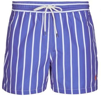 POLO RALPH LAUREN - Zwemshort - Blauw/Wit - 100% Polyester - Gestreept Motief