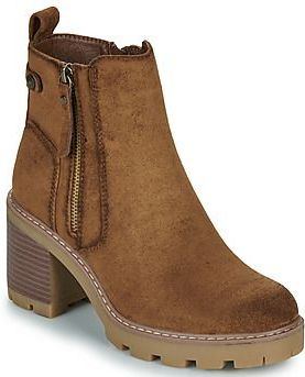 Refresh - 17303101-CAMEL - Enkellaarsjes - Bruin - Casual - Ritssluiting