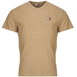 Tommy Jeans  TJM REG BADGE TEE EXT  Shirts  heren Bruin