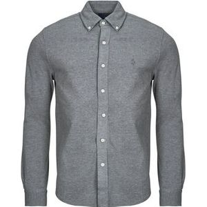 Polo Ralph Lauren  CHEMISE AJUSTEE COL BOUTONNE EN POLO FEATHERWEIGHT  overhemden  heren Grijs