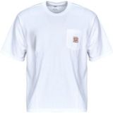 T-shirt - Bright White - Met Patches - Oversized Pasvorm