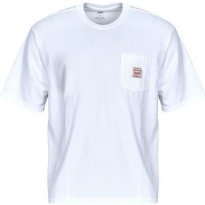 T-shirt - Bright White - Met Patches - Oversized Pasvorm