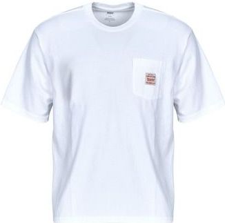 T-shirt - Bright White - Met Patches - Oversized Pasvorm