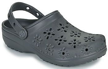 Crocs  Classic Floral Cut Out Clog  klompen  dames Zwart