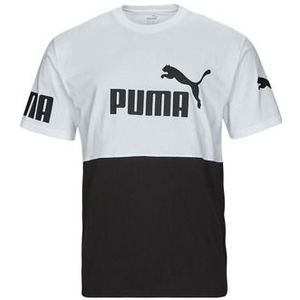 Puma  PUMA POWER COLORBLOCK  Shirts  heren Wit