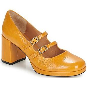 JB Martin - ALORA - Pumps - Geel - Leer - Hakhoogte 7 cm