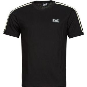 Emporio Armani - EA7 - T-shirt - Zwart - Katoen