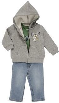 Levi's - Kids Denim Set - Veelkleurig - Bodysuit en Hoodie