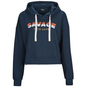 Only  ONLPIXA L/S HOOD CS SWT  Truien  dames Marine