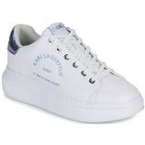 Karl Lagerfeld  KAPRI Metal Maison Glitter  Sneakers  dames Wit