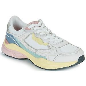 Pepe Jeans - Dave Texture - Sneakers - Zwart - Rundleer/Suède/Mesh