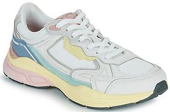 Pepe Jeans - Dave Texture - Sneakers - Zwart - Rundleer/Suède/Mesh