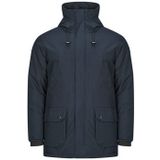 SCHOTT - Elder - Jas met Kap - Marineblauw - Halflang - 100% Polyester