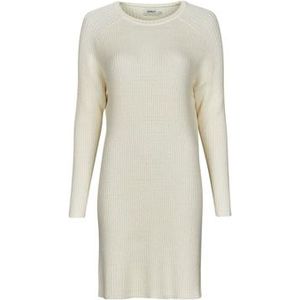 ONLY - ONLFia Katia - Gebreide Jurk - Crème - Korte Lengte