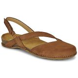 Sandalen - Effen - Leer - Velcro Sluiting - Platte Hak