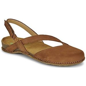 Sandalen - Effen - Leer - Velcro Sluiting - Platte Hak