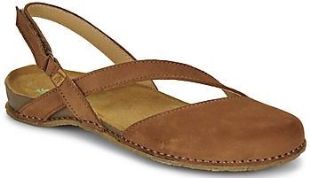Sandalen - Effen - Leer - Velcro Sluiting - Platte Hak