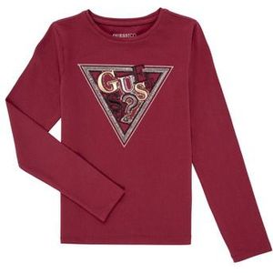 GUESS - Pailletten Shirt - Goud - Rood - Zwart