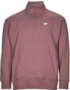 New Balance - Athletics Remastered - Sweatshirt - Halve Rits - Zwart - 100% Katoen