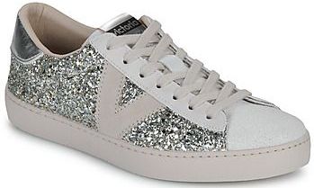Victoria - Berlin - Sneakers - Zwart - Leer met Glitterafwerking