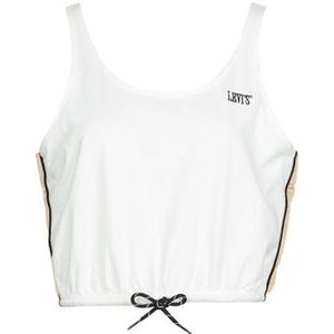 Levis  GINGER NYLON PIECED TANK TOFU, TOASTED ALMOND  CAVIAR  Tops  dames Wit