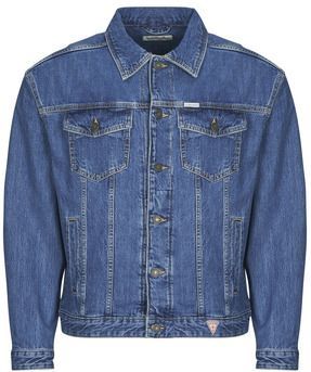 Guess - MENS OVERSIZE TRUCKER JACKE - Spijkerjack - Blauw