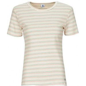 Petit Bateau  MC COL ROND  Shirts  dames Beige