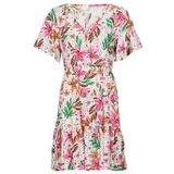 Midi-jurk - V-hals - Losvallende Mouwen - Viscose - Lichtgewicht Bedrukt