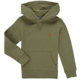 POLO RALPH LAUREN - Hoodie - Groen - Geruwd Molton Materiaal