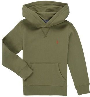 POLO RALPH LAUREN - Hoodie - Groen - Geruwd Molton Materiaal