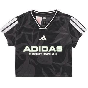 House of Tiro - T-shirt - Wit - 100% Polyester - Cropped Lengte