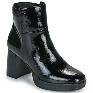 Carmela - 16271902-NEGRO - Enkellaarsjes - Zwart - Lakleer - 3 tot 5 cm Hakhoogte