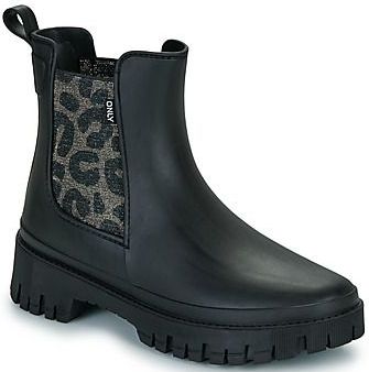 Only - ONLULA SHORT LUREX RAINBOOT - Laarzen - Zwart