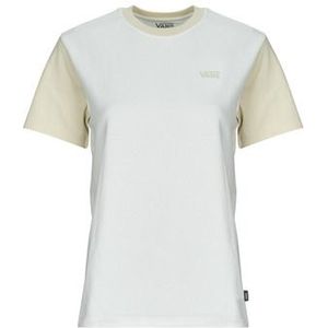 Vans - VN000JDKD0D1 - T-shirt - Beige - Katoen - Korte Mouwen