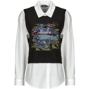 Desigual Blouse  zwart / wit