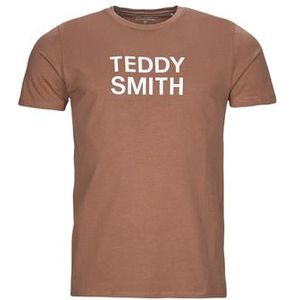 Teddy Smith  TICLASS BASIC MC  Shirts  heren Bruin