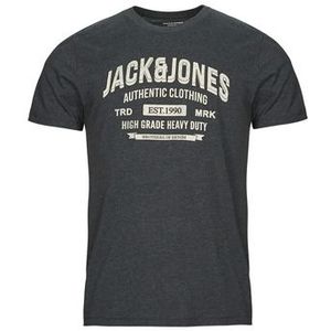 Jack &amp; Jones  JJEJEANS TEE SS O-NECK  Shirts  heren Grijs
