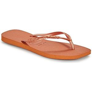 Havaianas  SLIM SQUARE GLITTER  slippers  dames Oranje