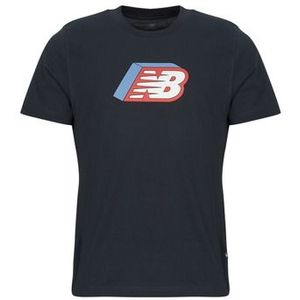 New Balance  CUBED LOGO T-SHIRT  Shirts  heren Zwart