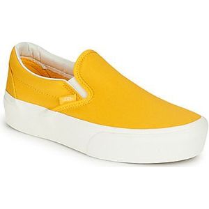 Vans  Classic Slip-On Platform  instappers  dames Geel