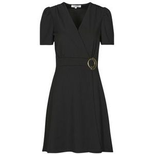 MORGAN Rechte jurk met korte mouwen, Zwart, 32