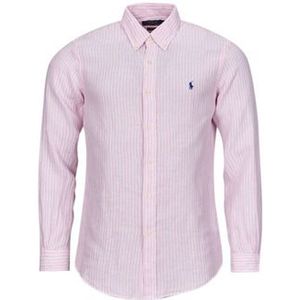 Polo Ralph Lauren  CHEMISE COUPE DROITE EN LIN  overhemden  heren Roze
