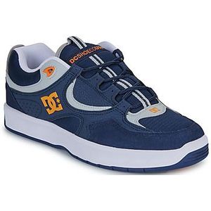 Dc - Navy/Orange - Skateschoenen - Polyester/Leer/Textiel/Rubber