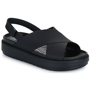 Crocs  BROOKLYN LUXE X-STRAP  sandalen  dames Zwart