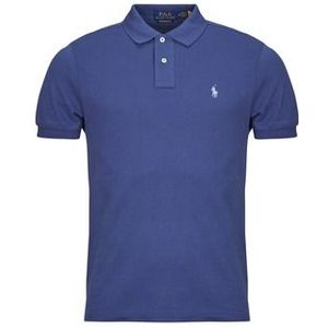 Polo Ralph Lauren - Shirt - Royal Blue/Rood - Polokraag - Slanke Pasvorm