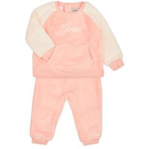 Guess  SET FAUX FUR ACTIVE TOP+PANTS  Setjes kind Roze
